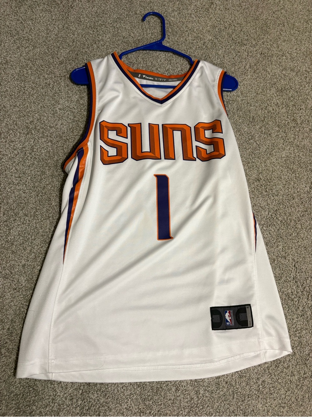 Jordan White Orange Phoenix Suns #1 Basketball Jersey